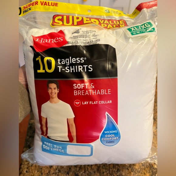Hanes Other - NWT Hanes White Tagless T-Shirts 10 Pack